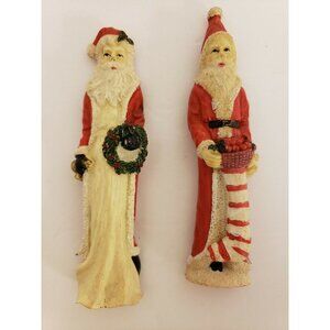 Christmas 2 Pencil Santas Magnets 1990 (OR135) unbranded China